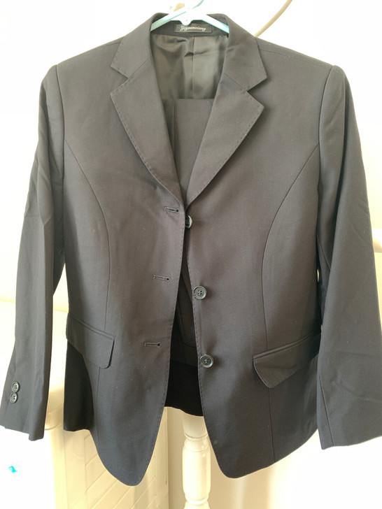 女士西服套装，可做工作服，全新，黑色，细节...