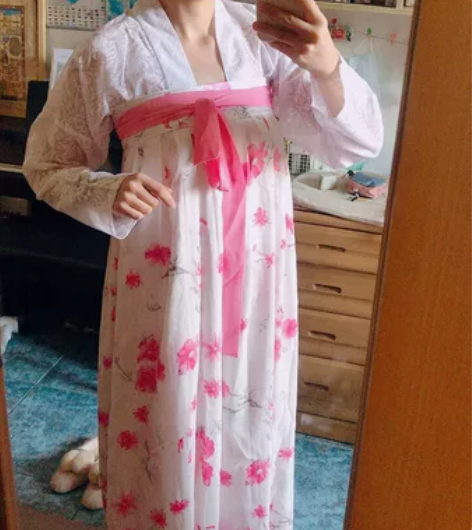 汉服 齐胸襦裙[罗敷媚(八] 上襦加带腰带...