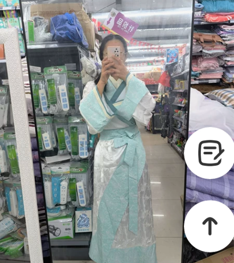 【素莲】如梦霓裳原创汉服女款暗纹印花曲裾直...