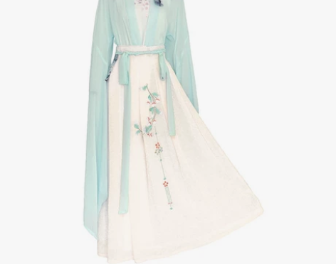 如梦霓裳汉服夏对襟襦裙原创设计齐腰刺绣花 ...
