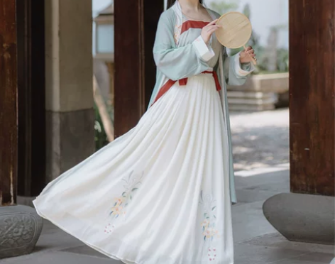 【芙蓉】茗月萱原创汉服女宋裤裙褙子四件套日...