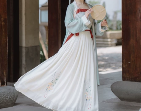 【出/换】茗月萱原创汉服女宋裤裙褙子四件套...