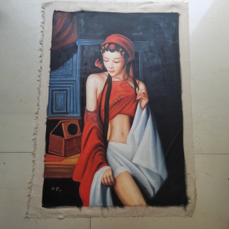 油画冷军之作品，尺寸：70x100㎝，ysw