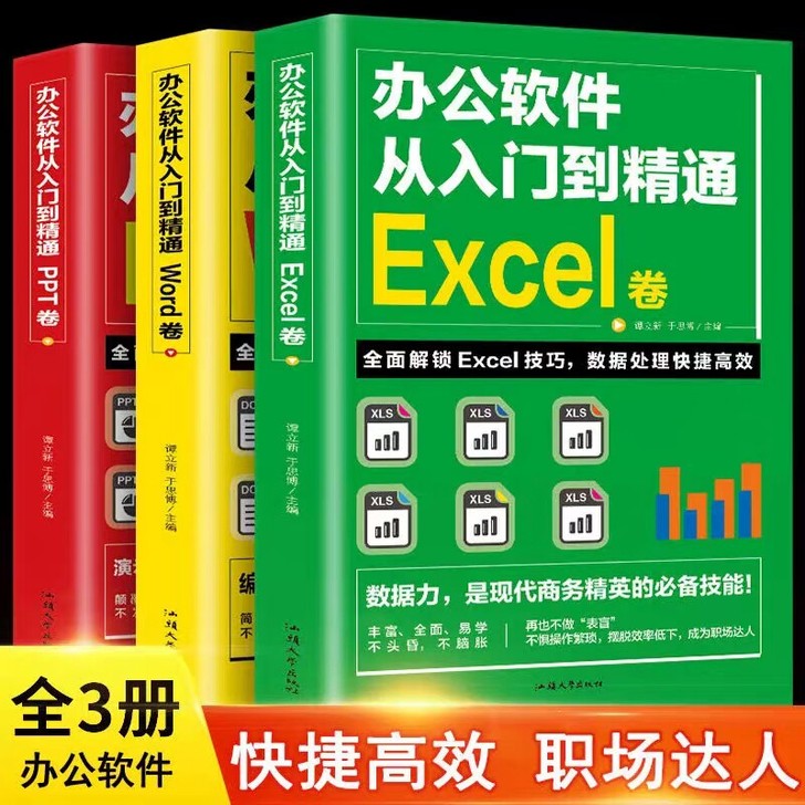 Word Excel PPT全3册电脑办公...