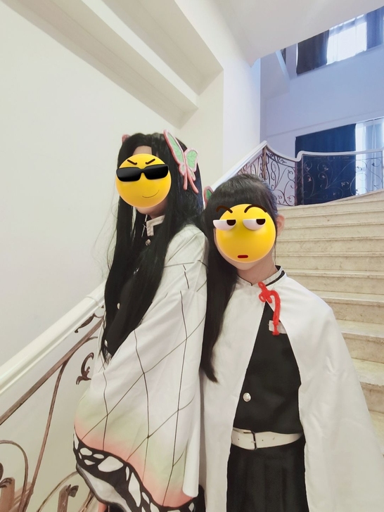 鬼灭之刃香奈惠与香奈乎cos大全套，香奈惠...