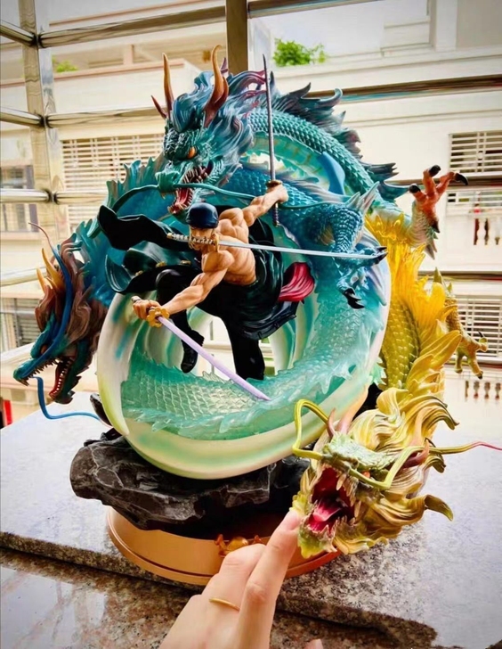 【海贼王优质手办】大型海贼王手办索隆路飞白...