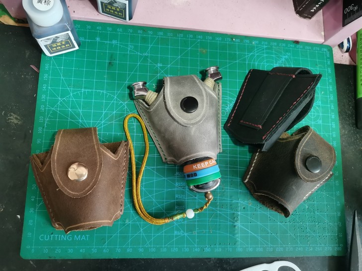 弹弓套 牛皮弹弓包 纯手工缝线大号弹弓套适...