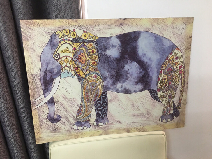 大象装饰画 挂画 少数民族装饰画