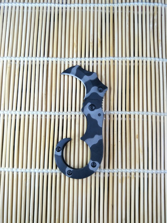 全新正品多功能迷你便携小刀户外随身小弯刀防...