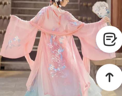 裳云兮【肥啾】原创汉服女对襟齐腰襦裙重工刺...