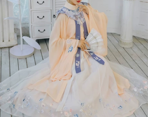 裳云兮原创汉服【玉蝴蝶】明制立领长衫百迭裙...