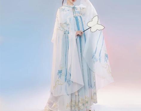 妃亦坊原创汉服【风涟】唐制齐胸襦裙披风斗篷...