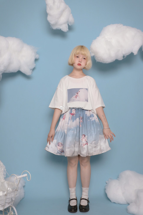 Labeau-柚子-日系少女油画感天空天使...