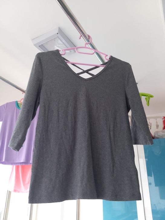 V领五分袖针织衫全棉 甄度官网正品 柔软舒...