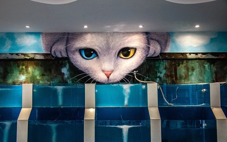 #手工壁画艺术#墙绘#车位涂鸦#壁画#装饰...