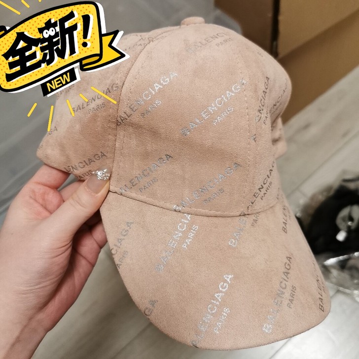 浅粉色鹿皮绒棒球帽带过一次16元包邮