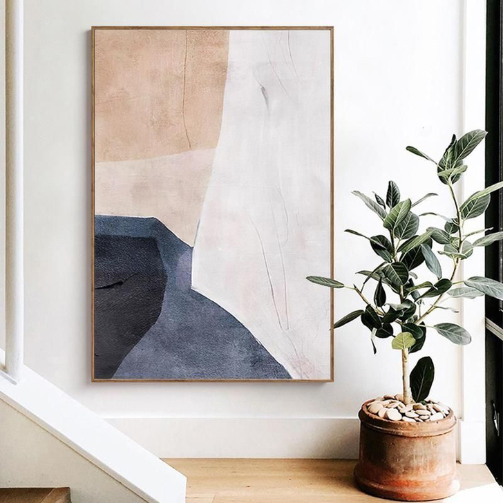 北欧客厅装饰画抽象艺术玄关沙发背景墙挂画现...