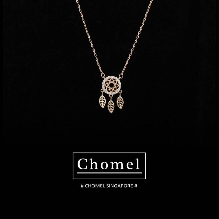 新加坡官网chomel项链女纯银钻石魔法罗...