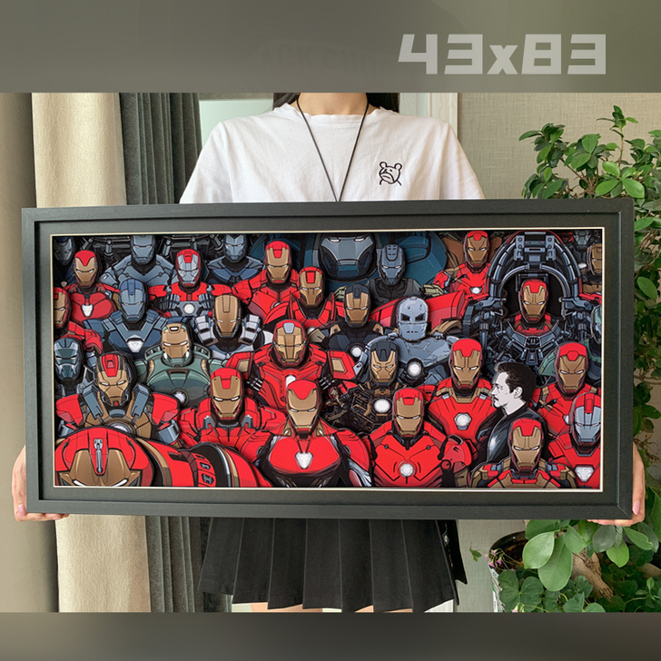 漫威，复仇者联盟，钢铁侠马克装甲全家福，剪...