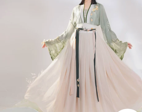 蝉佩原创汉服女正品宋制汉元素交领齐腰襦裙超...