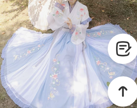 海棠汉服女正品原创中国风晋制半袖古装齐腰交...