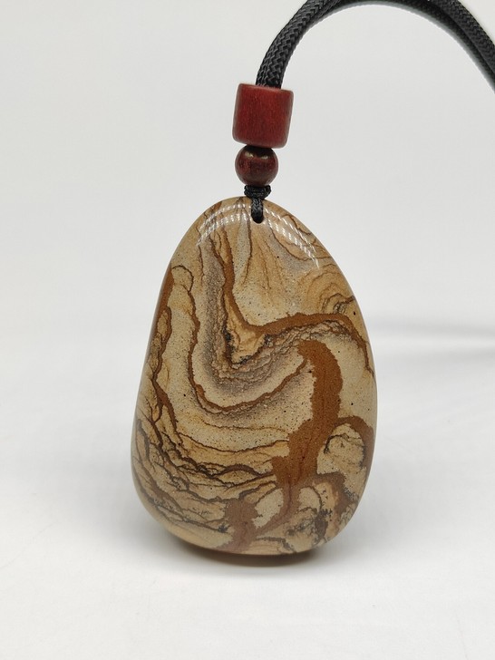 【实价】新疆国画泥石吊坠