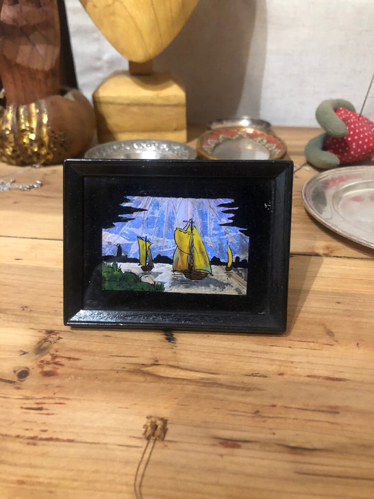 蓝闪蝶画
