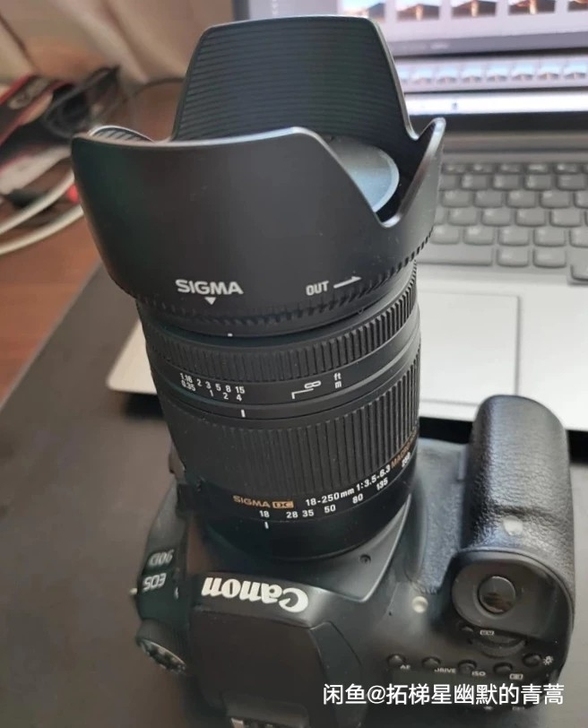 转让佳能90d送18-250镜头。95新，...