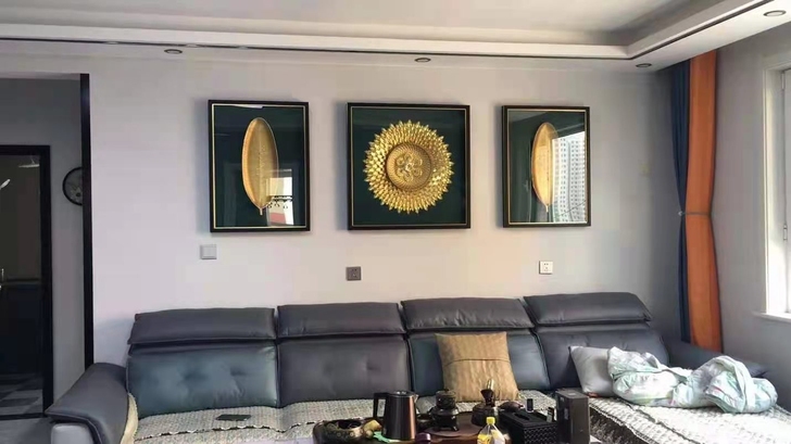 家大业大三联画，纯手工制作60*80*2+...