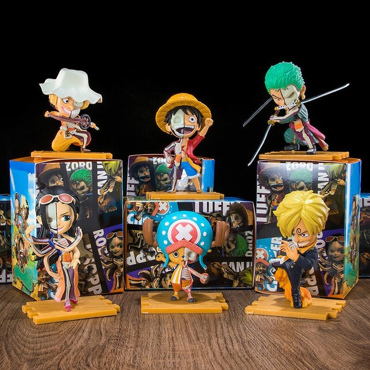 海贼王手办盲盒半解剖路飞索隆乔巴乌索普潮玩...