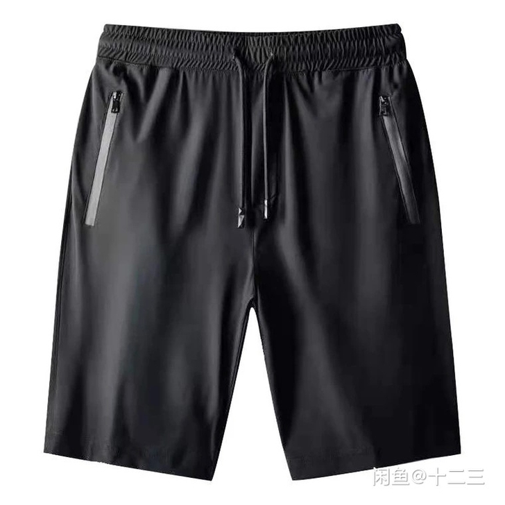 【两条装】冰丝速干裤子夏季薄款外穿运动短裤...