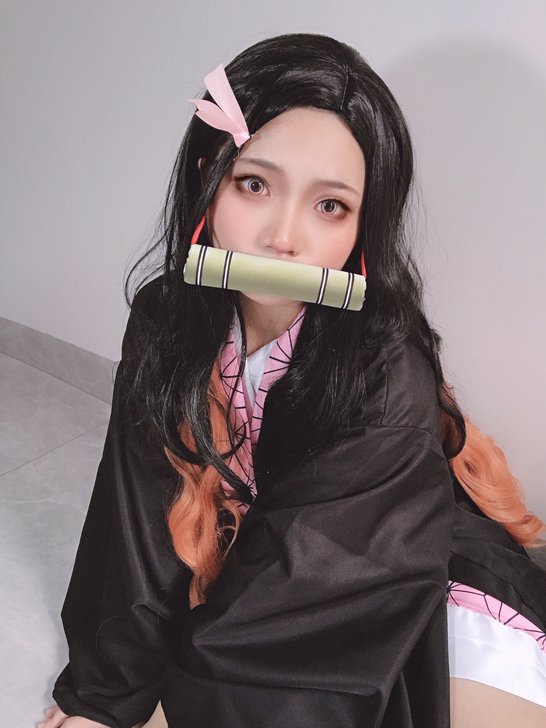 鬼灭之刃祢豆子cos服 m码