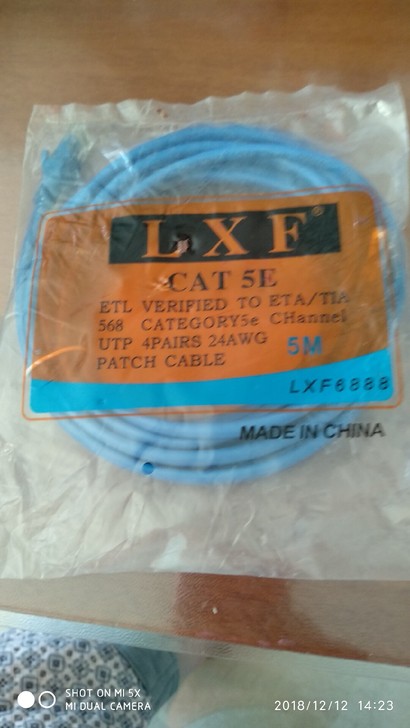 全新 未拆封 5米 网线 带水晶头 原封