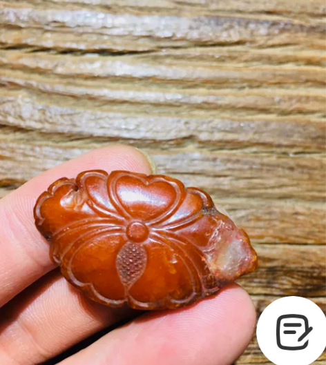 清代 老蜜蜡 老琥珀 帽花 古玩 古董清代...