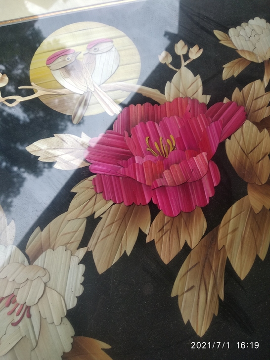 闲置挂画 木艺58*48cm，有些灰尘。