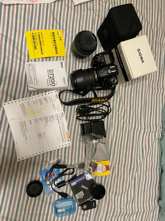 nikon尼康d7200单反相机,套机18...