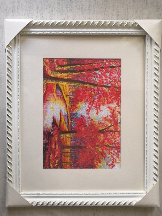 手工刺绣画配画框