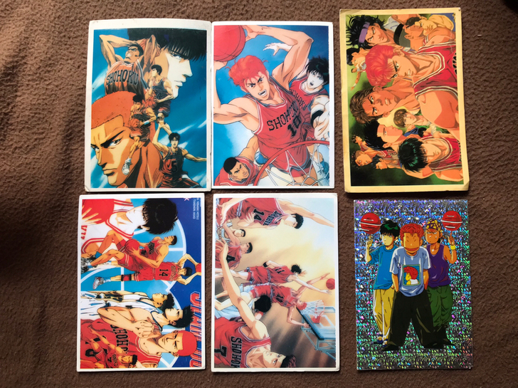 灌篮高手明信片照片，标价通走价。