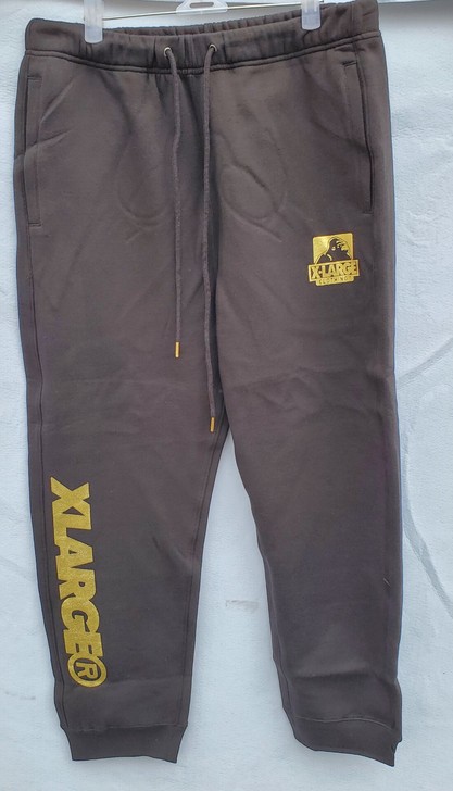 全新x-large烫金字母加绒卫裤