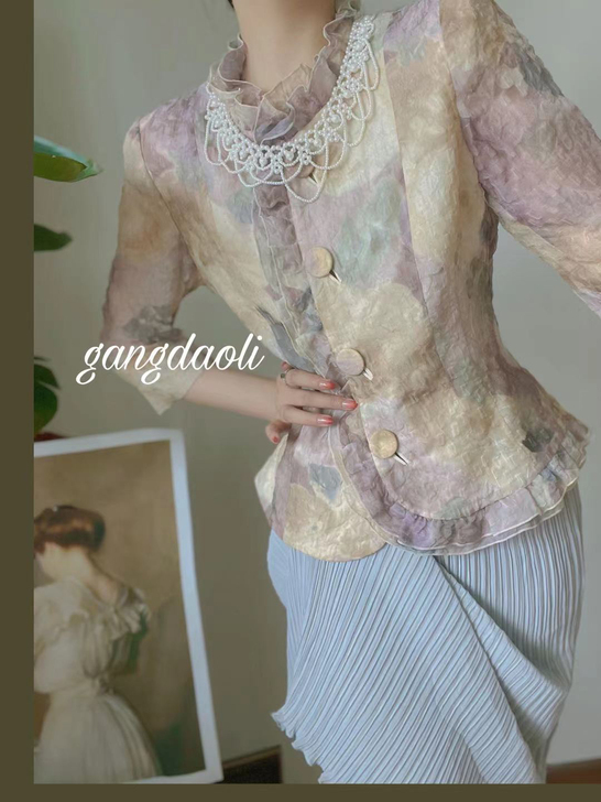 港岛栗Vintage油画作品