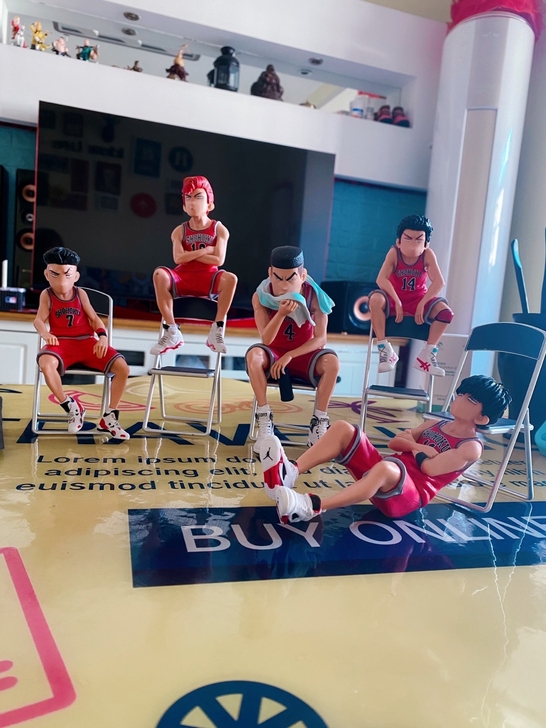 大号灌篮高手湘北队樱木花道流川枫赤木篮球手...