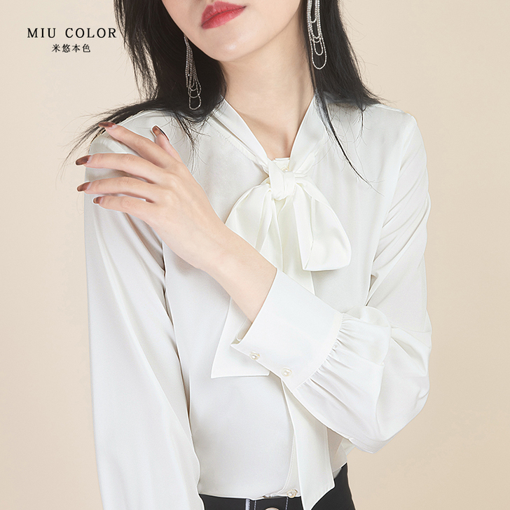 米悠本色 蕾丝雪纺衫