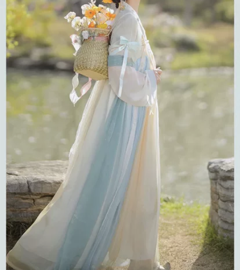 包邮出【清梳】瑶池 正品原创唐制汉服 齐胸...