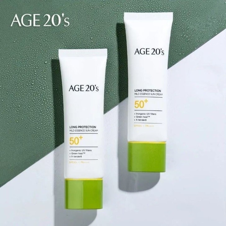 韩国爱age20s敬小绿帽防晒霜 SPF5...