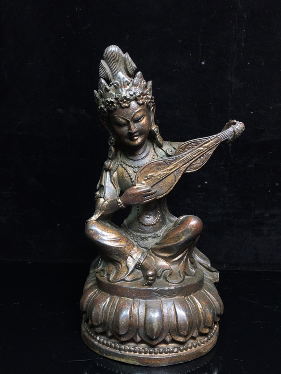 藏传佛教铜佛母，工艺精美，包浆厚重，尺寸如...
