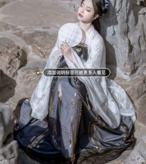 【艺缕原创一云鹤】汉服女古装齐胸襦裙仙气大...