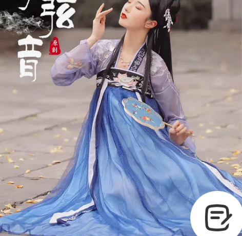 裳云兮【梦弦音】唐制齐胸襦裙原创绣花正品传...