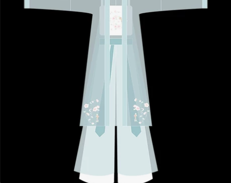 艺缕原创设计宋裤三件套长款褙子刺绣汉服女 ...