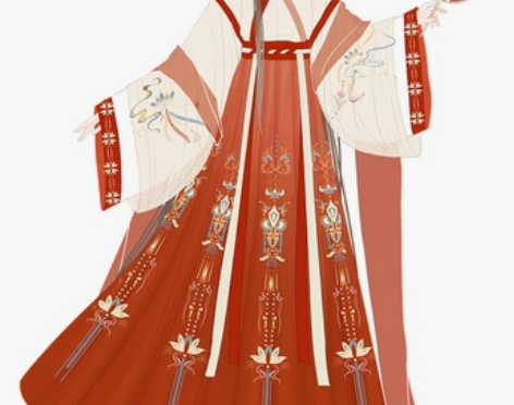 艺缕原创汉服女半生莲秋冬交领晋制齐腰襦裙日...