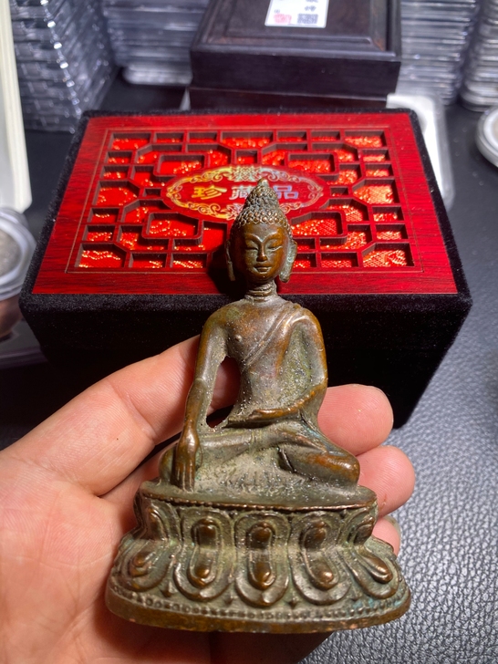 闻德评级铜佛像 回流佛像 释加牟尼铜佛像...